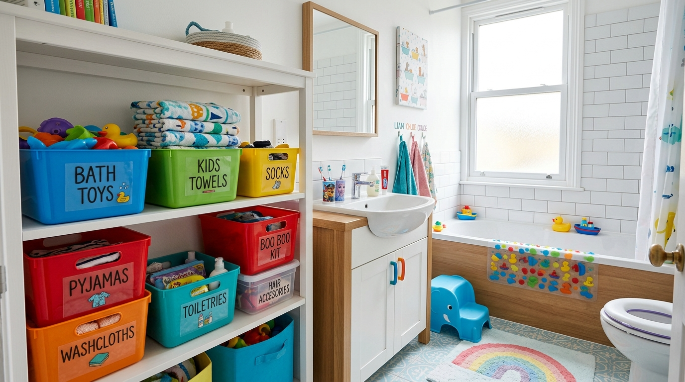 Add a fun mirror detail that feels welcoming